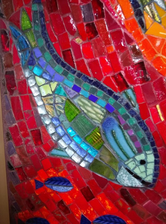 Mosaikbild Detail Fisch